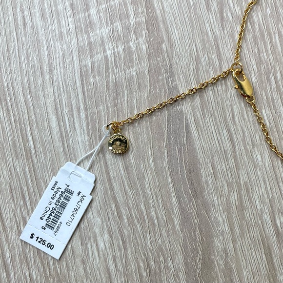 NWT✅ Authentic MICHAEL KORS Gold MK Logo & Heart Multi Strand Layered Necklace - Picture 7 of 8